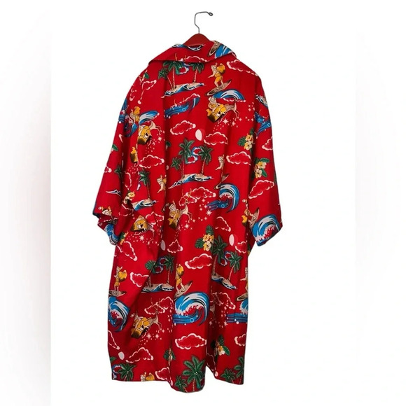 Alivish men’s red Hawaiian Christmas Santa shirt Mele Kalikimaka sz 3XL - Picture 2 of 3